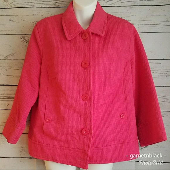 Sag Harbor Collar Button Down Jacket - Picture 1 of 6